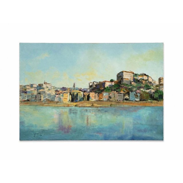 Jusa, Landscape, Ribeira Do Porto, 1997, Acrylic on Canvas For Sale - Image 6 of 6