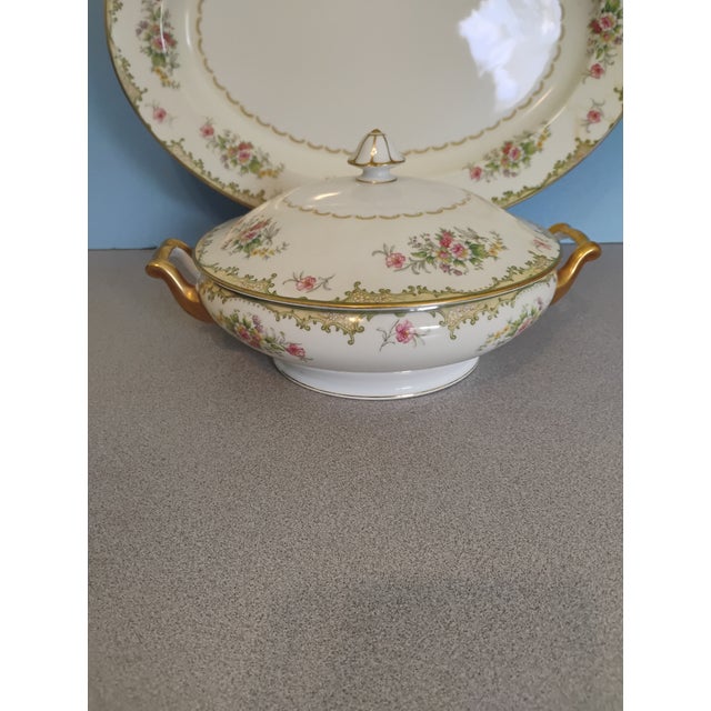 1960s 1960s Noritake N595 Pattern Serving Set- 3 Pieces For Sale - Image 5 of 9