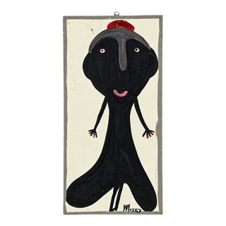 Original Southern Outsider Folk Art Painting, C. 1990s - Mose Tolliver (1920–2006) For Sale
