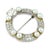 1910s Edwardian Diamond Pearl Platinum Brooch For Sale - Image 4 of 6