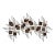 1970s Ron Schmidt Signed Brutalist Nail Art Mixed-Metal Wall Sculpture For Sale