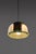 Max ingrand for fontana arte pendant or suspension light model 2409 consisting of dome-shaped brass shade and a thick...