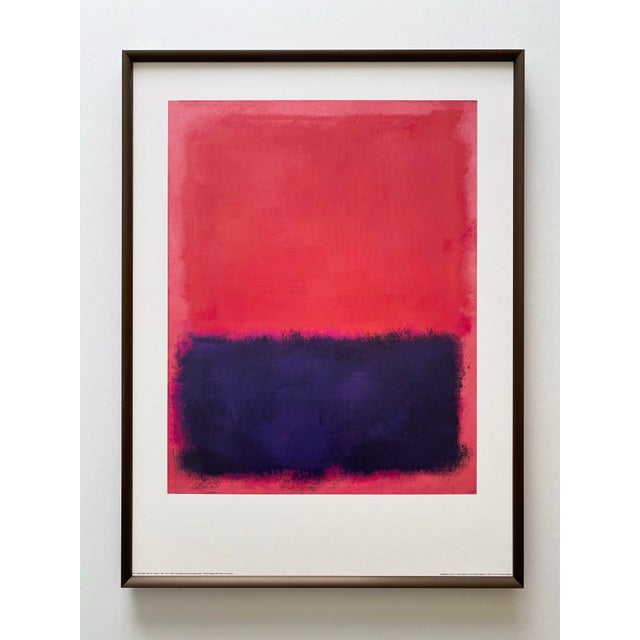 Mark Rothko Vintage Abstract Expressionist Lithograph Print Framed Modernist Fine Art Poster " Untitled " 1960-1961 For Sale - Image 16 of 16