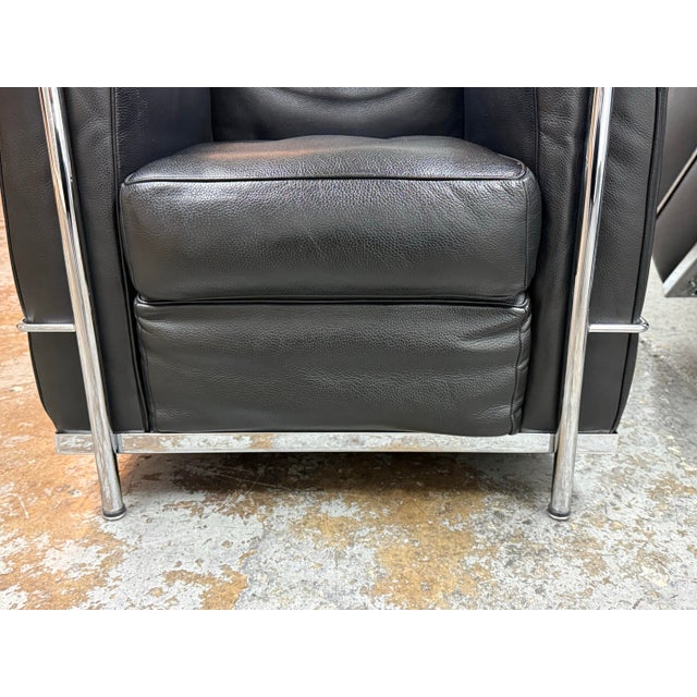 Le Corbusier Style Cube Lounge Chairs, Pair For Sale - Image 9 of 12