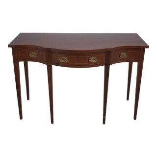 Nathan Margolis Federal Style Inlaid Mahogany Console Server For Sale