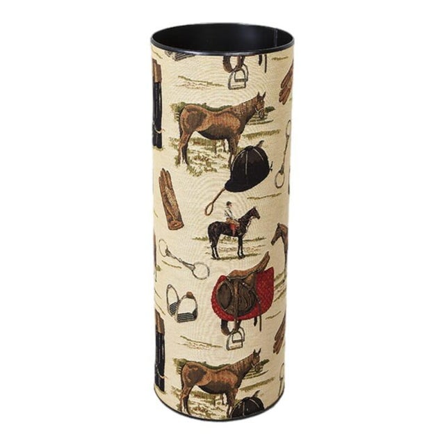 A lovely addition to any home, this stylish and durable tapestry umbrella stand is constructed from metal and covered in...