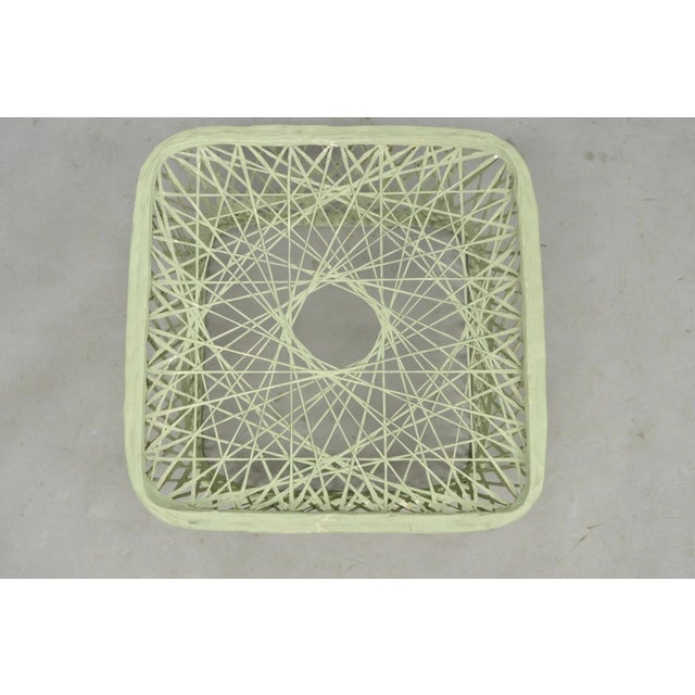 Russell Woodard Vintage Russell Woodard Mid Century Modern Spun Fiberglass Footstool Ottoman For Sale - Image 4 of 10