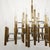 Mid-Century Modern Massive Vintage Gold & Chrome Gaetano Scolari Chandelier 21 Light Chandelier For Sale - Image 3 of 13