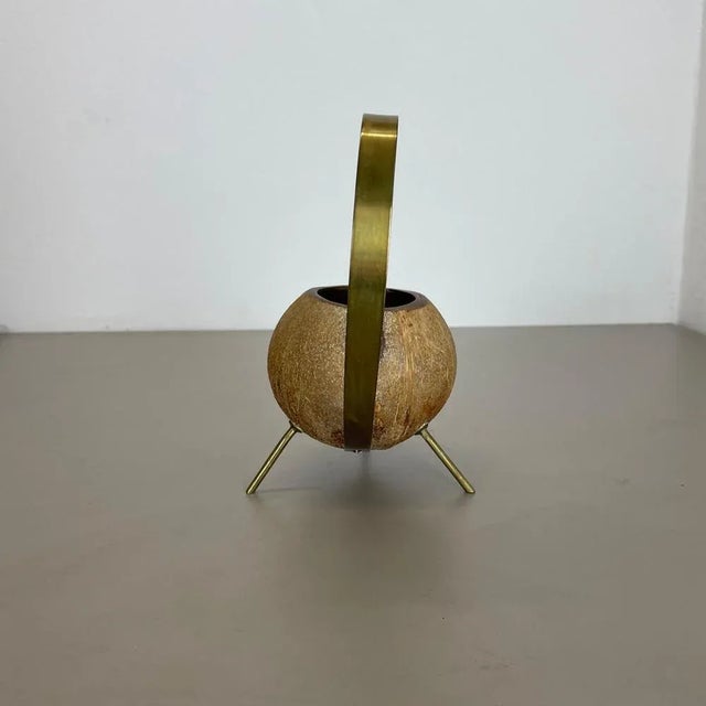 Brass and Coconut Watering Can attributed to Carl Auböck, Austria, 1950s For Sale - Image 9 of 18