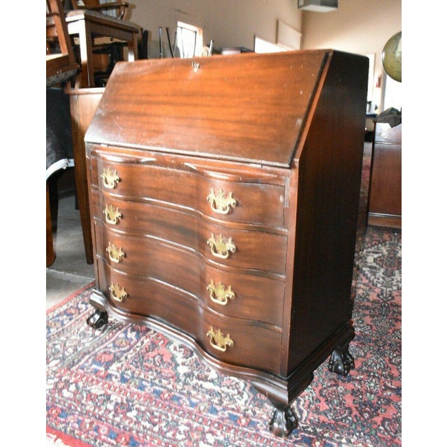 Antique Rockford Furniture Mahogany Drop Front Secretary Desk Chairish