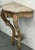 Rococo Vintage Marshall Field & Company Spanish Reproduction Marble-Top Demi-Lune Console Table For Sale - Image 3 of 9