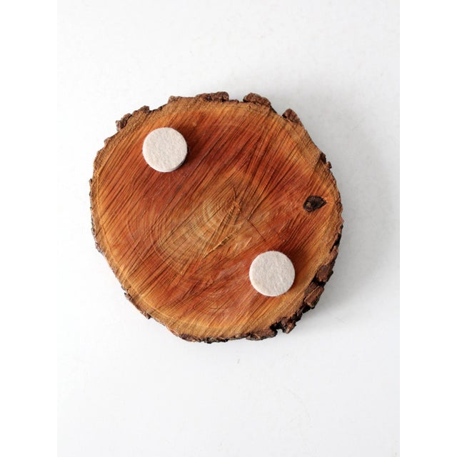 Vintage Rustic Wood Slice Tic Tac Toe Board For Sale - Image 6 of 11