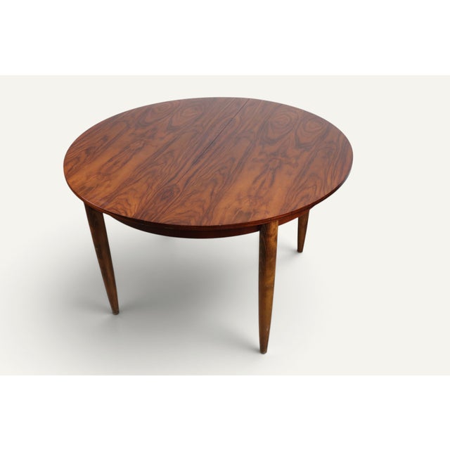 Brown Vintage Extendable Teak Dining Table, 1960s For Sale - Image 8 of 15