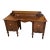 Antique Wood 3 Drawer Vanity/Dressing Table For Sale