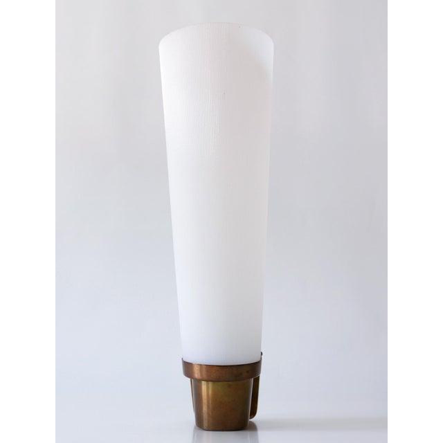 Large Mid-Century Modern Brass & Acrylic Wall Light or Sconce, Germany, 1950s For Sale - Image 15 of 15
