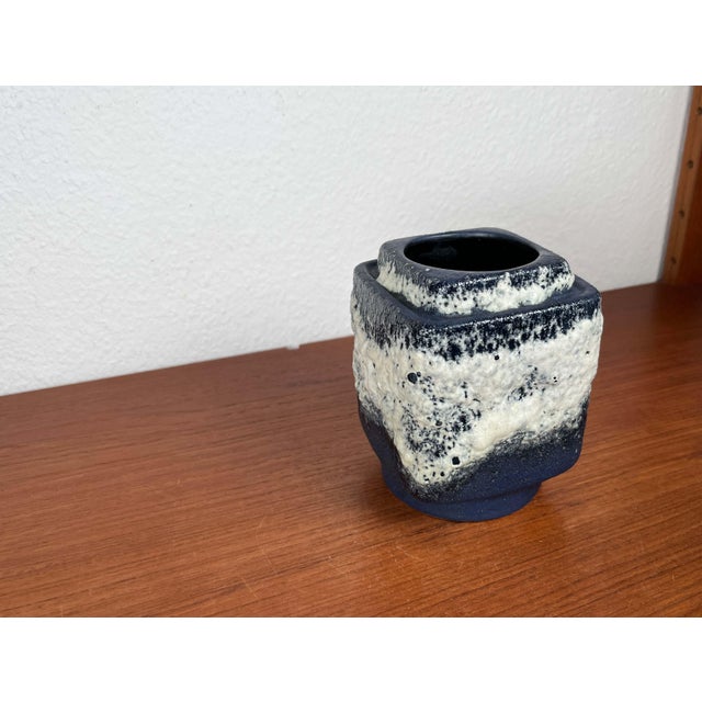 Mid-Century Modern West German Pottery WGP Fat Lava Vase from Dümler & Breiden, 1960s For Sale - Image 14 of 18