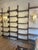Wooden and Iron Bookshelf with 4 Uprights and Adjustable Shelves, 1970s For Sale - Image 3 of 18