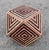 Wood Contemporary Moroccan Resin and Walnut Wood Geometric End Table For Sale - Image 7 of 7
