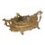 A beautiful jardinière or planter made of gold-colored non-ferrous metal—likely a zinc alloy—including its metal inner...