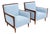 Mid-Century Modern Style Lounge Chairs - A Pair For Sale