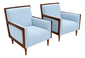 Mid-Century Modern Style Lounge Chairs - A Pair
