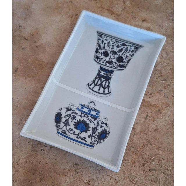 Early 21st Century LastCHANCE!Vintage Fabienne Jouvin Paris Trinket Tray For Sale - Image 5 of 11