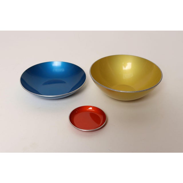 Set of Ten Norwegian Modern Enamel Multi-Color Bowls by Bjørn Engø for Emalox For Sale - Image 9 of 18