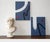 Gorgeous Margot Sinclair original abstract paintings, paired in new matching frames. Oil on stretched canvas. Terrific...