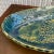 Ceramic Vintage Blue and Green Serving Bowl - Folk Art Pottery For Sale - Image 7 of 10