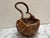 Vintage Asian Rustic Decor Basket With Branch Handle For Sale - Image 4 of 8
