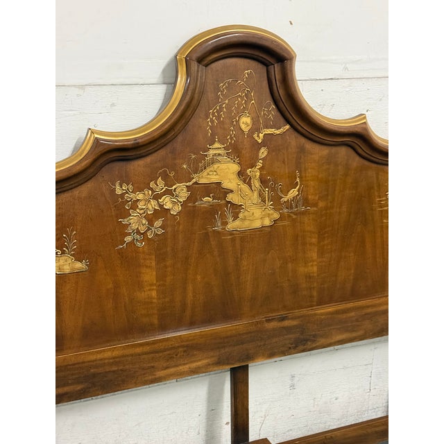 Queen Size Phyllis Andrade for White Furniture Company Chinoiserie Headboard, Vintage For Sale - Image 10 of 12