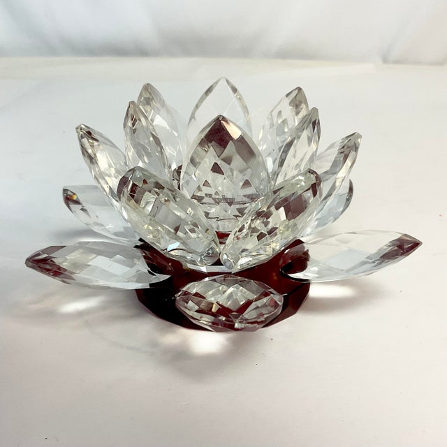 When you add your taper candle, this Crystal Lotus Flower Candle Holder will dance with the flame’s flicker. A simple...