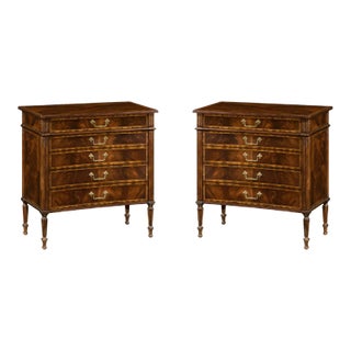 Pair of George III Mahogany Chests For Sale