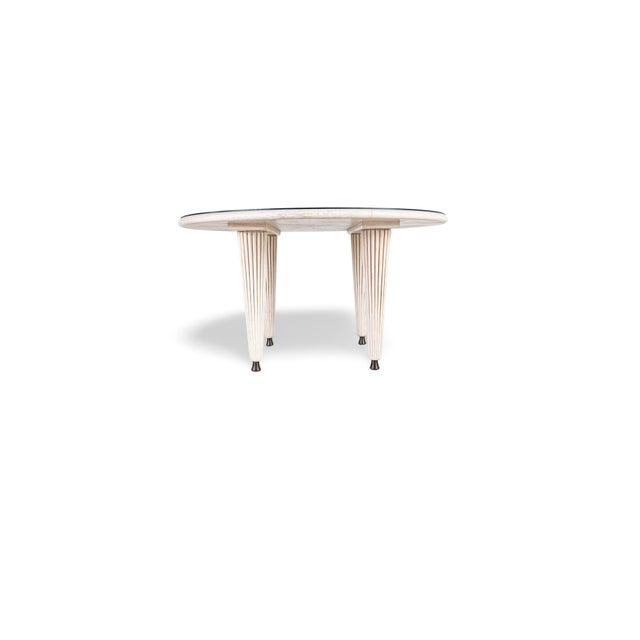 Mid-Century Modern Vintage Dining Table in Bamboo and Rattan from Flechtatelier Schütz For Sale - Image 3 of 11