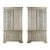 Armoire - the ogee molded cornice over fluted frieze above two long over two short doors with inset mirror plates framed...