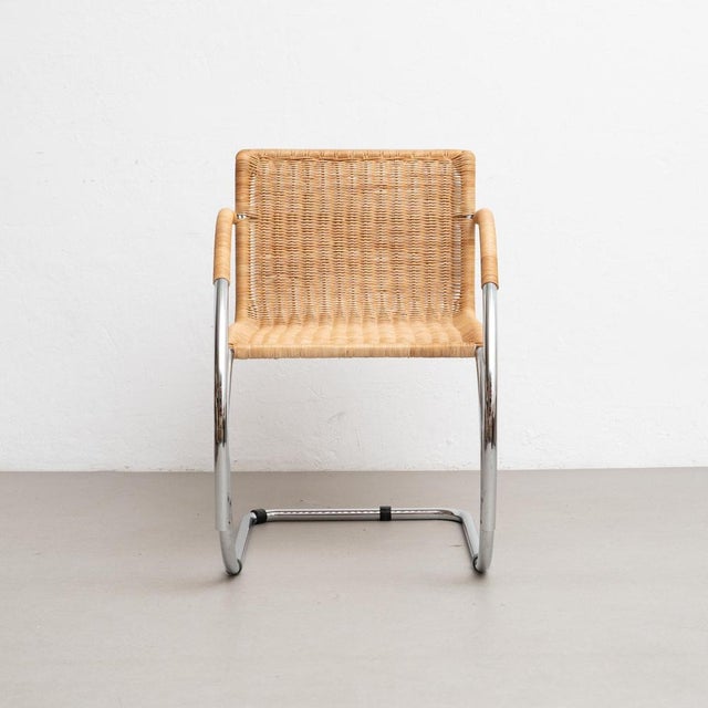 Bauhaus Bauhaus Weissenhof MR20 Armchair attributed to Ludwig Mies Van Der Rohe, 1970s For Sale - Image 3 of 16