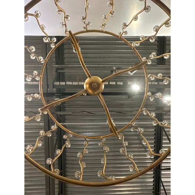 Metal Currey & Company Modern Gold Adagio Chandelier For Sale - Image 7 of 7