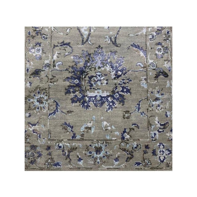 1990s Handwoven Indian Agra Area Rug 10x14 For Sale - Image 4 of 10