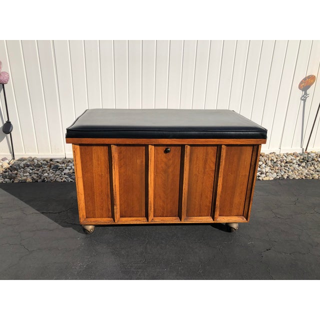 Mid Century Lane Record Cabinet Storage Chest Trunk Chairish Check out our mid century record cabinet selection for the very best in unique or custom, handmade pieces from our console tables & cabinets shops. mid century lane record cabinet storage chest trunk