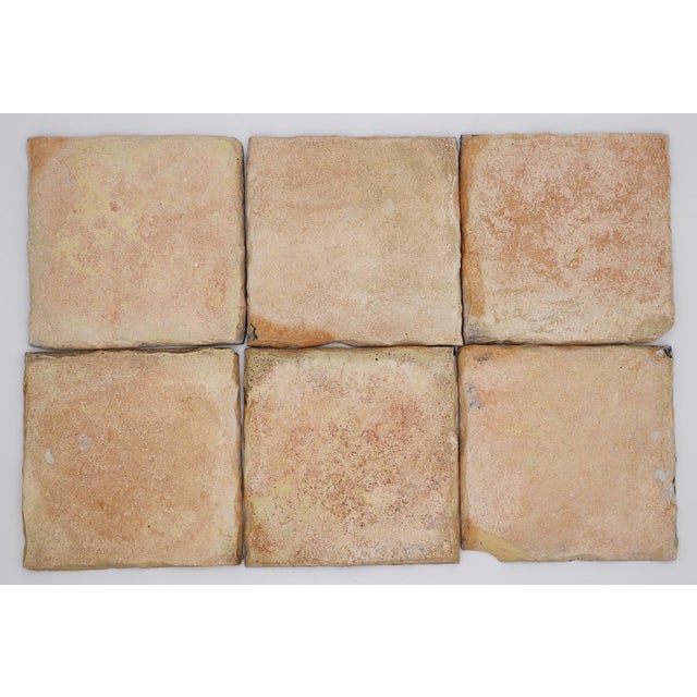 18th Century Set of Six Portuguese Tiles Blue Floral Pattern For Sale - Image 10 of 12