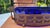 Art Nouveau platter, jardiniere, cobalt glass, dimensions: height 8 cm, width 26 cm, depth 9.4 cm.
