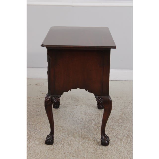 Colonial Edison Institute Henry Ford Chippendale Mahogany Lowboy For Sale - Image 13 of 14