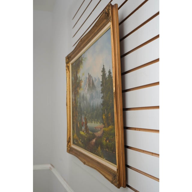 Age: Approx: 50 Years Old Details: Signed ‘Almon’ Possibly Reproduction Of Almon Baldwin Original European Painting High...