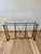 Vintage Hollywood Regency Brass and Glass Console Table With Bronze Supports For Sale In New York - Image 6 of 10