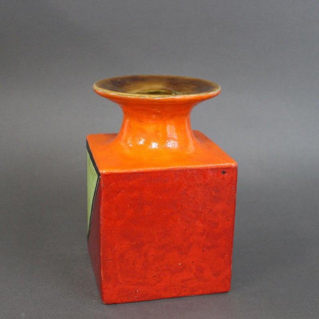 1970s Vintage Italian Sculptural Vase by Bruno Gambone, 1970s For Sale - Image 5 of 18