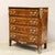 Napoleon III marquetry chest of drawers, with a marble top and beautiful original gilded bronzes - note the small size...