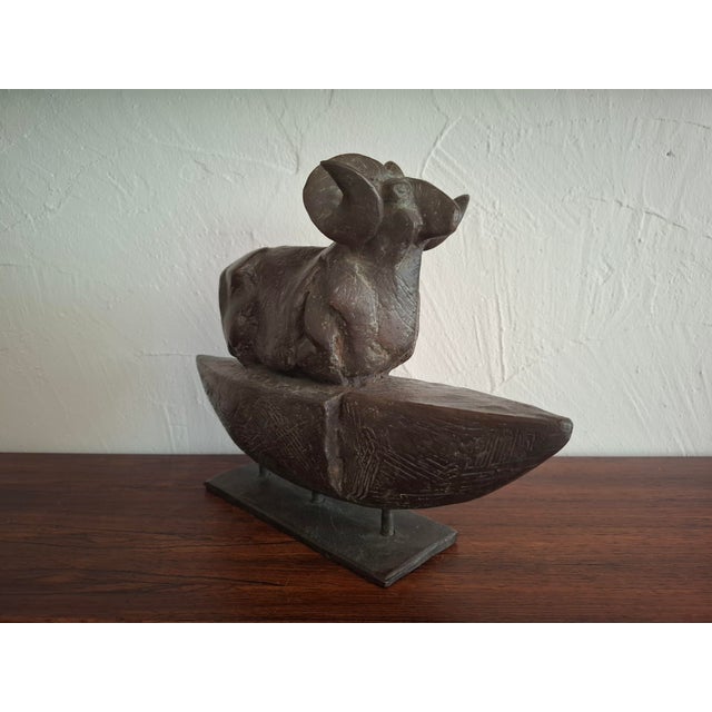 Large Christoph Fischer bronze from 1997, No. 2 of 12. The bronze was an annual gift for the Henry Moore exhibition at the...