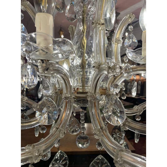 Antique Two-Tiere Marie Therese Chandelier For Sale - Image 4 of 8