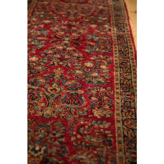 Red Vintage Sarouk Rug Runner - 2'8" x 8'3" For Sale - Image 8 of 9