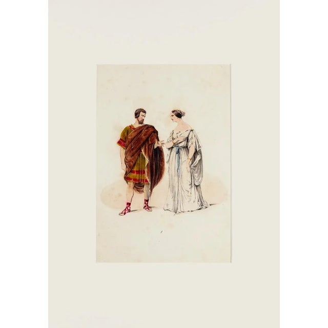 Costume is original Hand-colored lithography realized by an Anonymous artist in the late XIX century. Included a...
